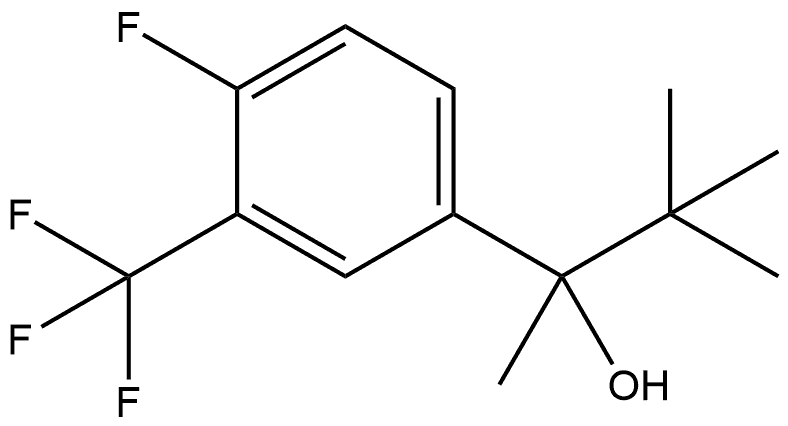 α-(1,1-Dimethylethyl)-4-fluoro-α-methyl-3-(trifluoromethyl)benzenemethanol Structure