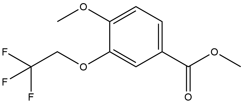 Methyl 4-methoxy-3-(2,2,2-trifluoroethoxy)benzoate Structure