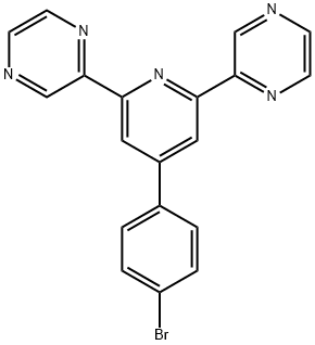 Pyrazine, 2,2'-[4-(4-bromophenyl)-2,6-pyridinediyl]bis- Structure