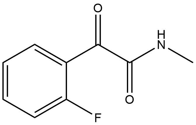 2-Fluoro-N-methyl-α-oxobenzeneacetamide Structure