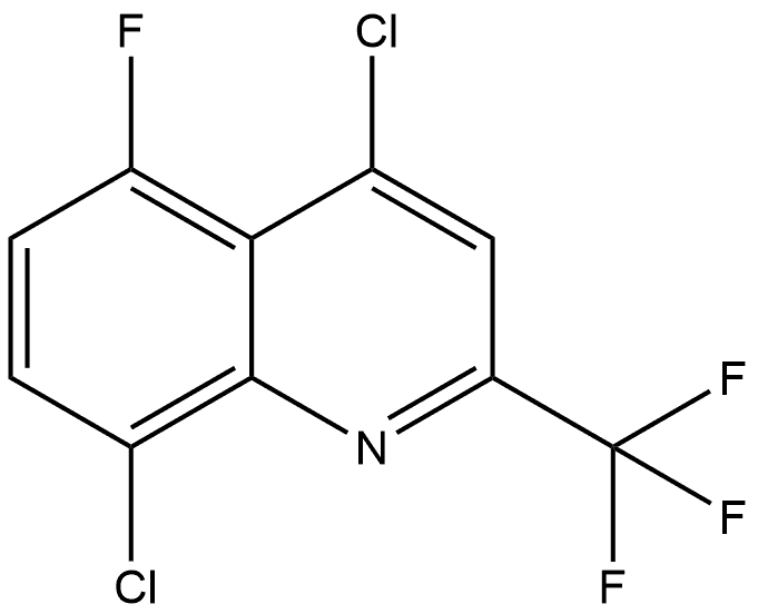 4,8-dichloro-5-fluoro-2-(trifluoromethyl)quinoline Structure