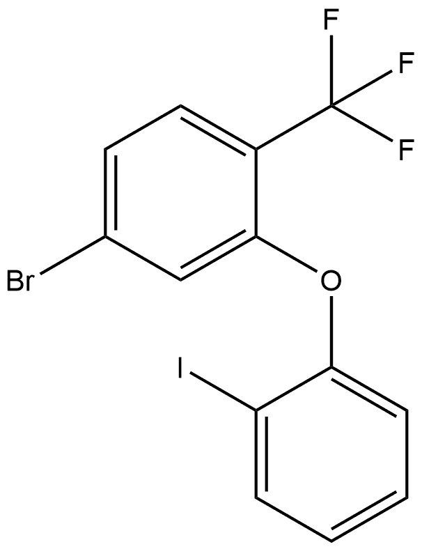 4-Bromo-2-(2-iodophenoxy)-1-(trifluoromethyl)benzene Structure