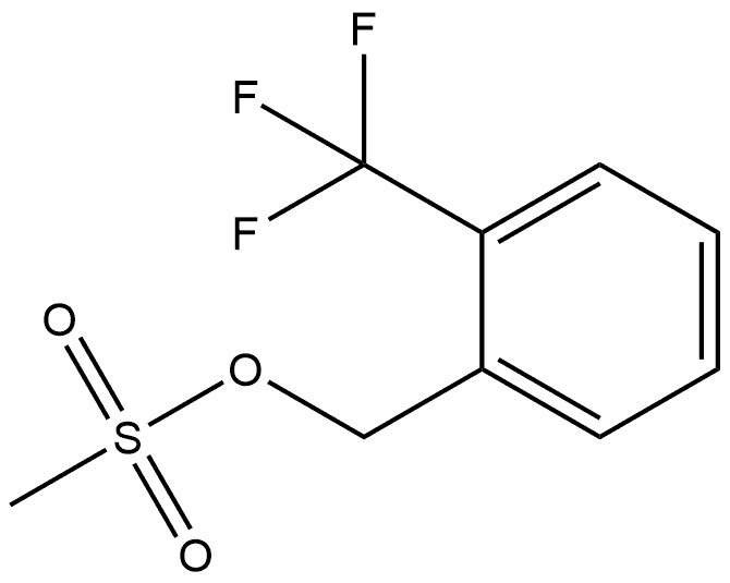 Benzenemethanol, 2-(trifluoromethyl)-, 1-methanesulfonate Structure