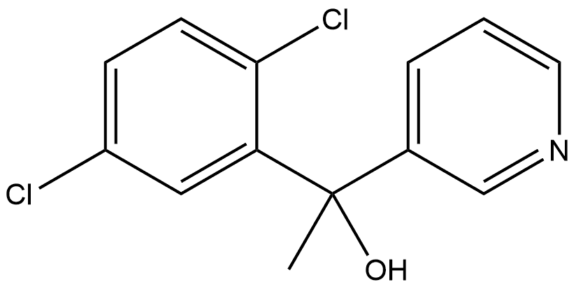 α-(2,5-Dichlorophenyl)-α-methyl-3-pyridinemethanol Structure