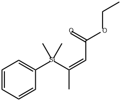 2-Butenoic acid, 3-(dimethylphenylsilyl)-, ethyl ester, (2Z)- Structure