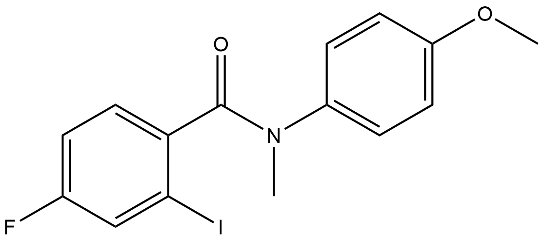 4-Fluoro-2-iodo-N-(4-methoxyphenyl)-N-methylbenzamide Structure