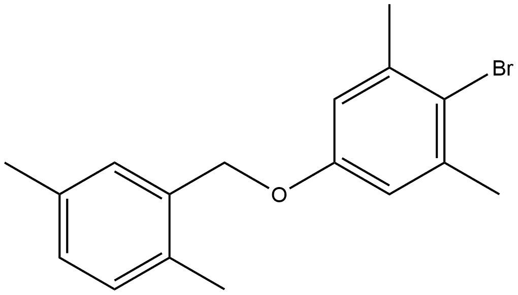 2-Bromo-5-[(2,5-dimethylphenyl)methoxy]-1,3-dimethylbenzene Structure