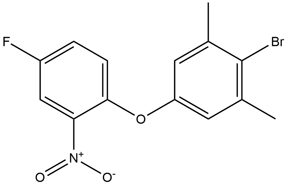 2-bromo-5-(4-fluoro-2-nitrophenoxy)-1,3-dimethylbenzene Structure