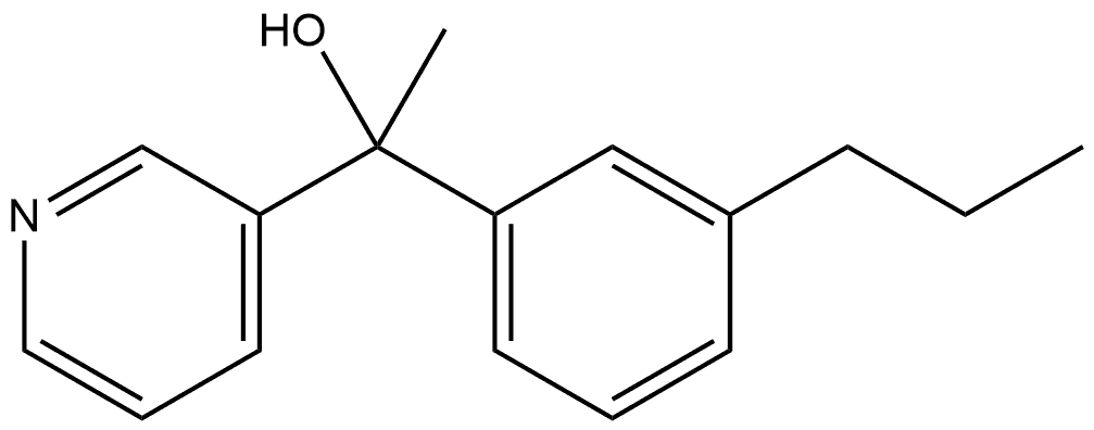 α-Methyl-α-(3-propylphenyl)-3-pyridinemethanol Structure