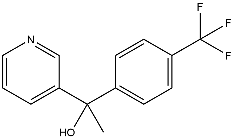 α-Methyl-α-[4-(trifluoromethyl)phenyl]-3-pyridinemethanol Structure