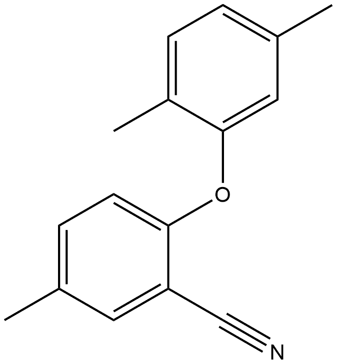 2-(2,5-Dimethylphenoxy)-5-methylbenzonitrile Structure