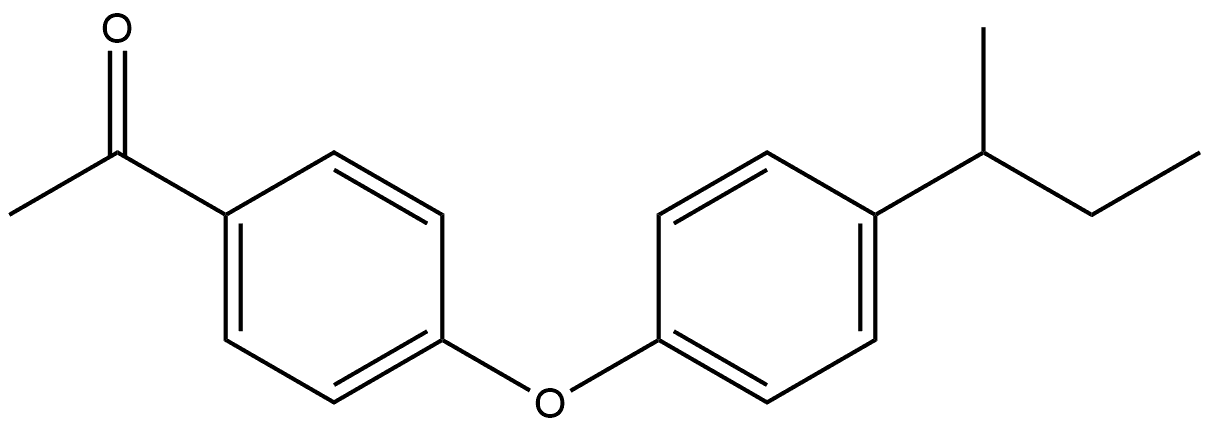 1-[4-[4-(1-Methylpropyl)phenoxy]phenyl]ethanone Structure