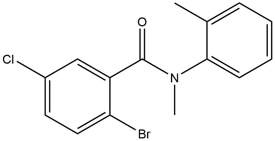 2-Bromo-5-chloro-N-methyl-N-(2-methylphenyl)benzamide Structure