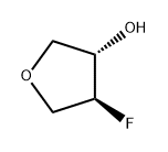 3-Furanol, 4-fluorotetrahydro-, (3S,4S)- Structure