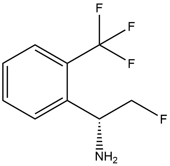 (R)-2-Fluoro-1-[2-(trifluoromethyl)phenyl]ethanamine Structure