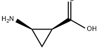 Cyclopropanecarboxylic acid, 2-amino-, (1S,2R)- Structure