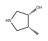 3-Pyrrolidinol, 4-methyl-, (3R,4R)- Structure