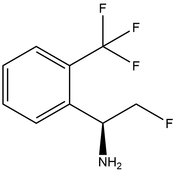 (S)-2-Fluoro-1-[2-(trifluoromethyl)phenyl]ethanamine Structure