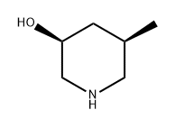 3-Piperidinol, 5-methyl-, (3S,5R)- Structure