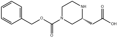 (R)-2-(4-((Benzyloxy)carbonyl)piperazin-2-yl)acetic acid Structure