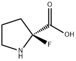 D-Proline, 2-fluoro- Structure