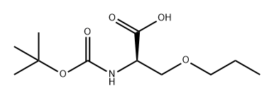 D-Serine, N-[(1,1-dimethylethoxy)carbonyl]-O-propyl- Structure