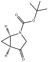 2-Azabicyclo[3.1.0]hexane-2-carboxylic acid, 4-oxo-, 1,1-dimethylethyl ester, (1… Structure