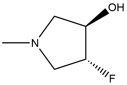 (3R,4R)-4-Fluoro-1-methyl-3-pyrrolidinol 구조식 이미지