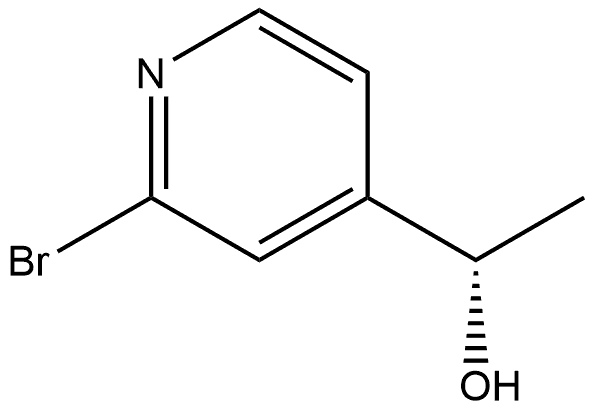 4-Pyridinemethanol, 2-bromo-α-methyl-, (αS)- 구조식 이미지
