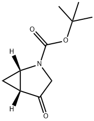 2-Azabicyclo[3.1.0]hexane-2-carboxylic acid, 4-oxo-, 1,1-dimethylethyl ester, (1… Structure