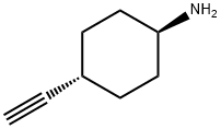 trans-4-ethynylcyclohexan-1-amine hydrochloride Structure