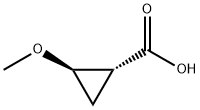 Cyclopropanecarboxylic acid, 2-methoxy-, (1R,2R)- Structure