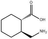 Cyclohexanecarboxylic acid, 2-(aminomethyl)-, (1S,2S)- Structure