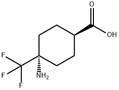 rel-(1s,4s)-1-amino-4-(trifluoromethyl)cyclohexane-1-carboxylic acid Structure