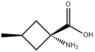 Cyclobutanecarboxylic acid, 1-amino-3-methyl-, cis- Structure