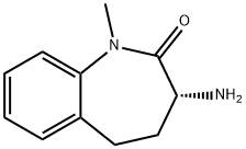 (R)-3-Amino-1-methyl-1,3,4,5-tetrahydro-benzo[b]azepin-2-one Structure