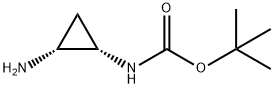 (1S,2R)-(2-Amino-cyclopropyl)-carbamic acid tert-butyl ester Structure