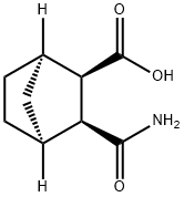 Bicyclo[2.2.1]heptane-2-carboxylic acid, 3-(aminocarbonyl)-, (1R,2R,3S,4S)- 구조식 이미지