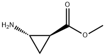 Cyclopropanecarboxylic acid, 2-amino-, methyl ester, (1S,2S)- Structure