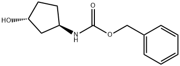 benzyl ((1R,3R)-3-hydroxycyclopentyl)carbamate Structure