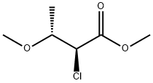 Butanoic acid, 2-chloro-3-methoxy-, methyl ester, (2S,3R)- 구조식 이미지