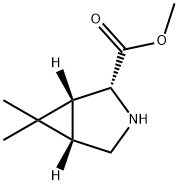 3-Azabicyclo[3.1.0]hexane-2-carboxylic acid, 6,6-dimethyl-, methyl ester, (1R,2R,5S)- Structure