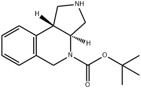 4H-Pyrrolo[3,4-c]isoquinoline-4-carboxylic acid, 1,2,3,3a,5,9b-hexahydro-, 1,1-dimethylethyl ester, (3aS,9bR)- Structure