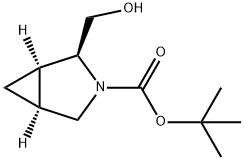 rel-tert-butyl (1R,2S,5S)-2-(hydroxymethyl)-3-azabicyclo[3.1.0]hexane-3-carboxylate Structure