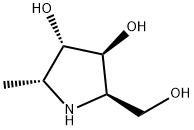 (2R,3S,4S,5R)-2-(Hydroxymethyl)-5-methyl-3,4-pyrrolidinediol Structure