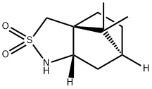 3H-3a,6-Methano-2,1-benzisothiazole, hexahydro-8,8-dimethyl-, 2,2-dioxide, (3aS,6S,7aS)- Structure