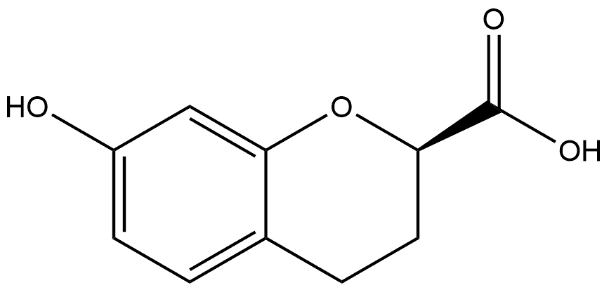(R)-7-hydroxychromane-2-carboxylic acid Structure