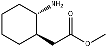 Cyclohexaneacetic acid, 2-amino-, methyl ester, (1R,2S)- Structure