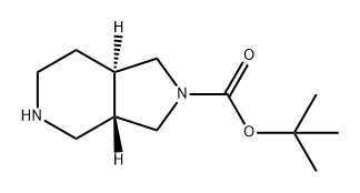 2H-Pyrrolo[3,4-c]pyridine-2-carboxylic acid, octahydro-, 1,1-dimethylethyl ester, (3aS,7aR)- Structure