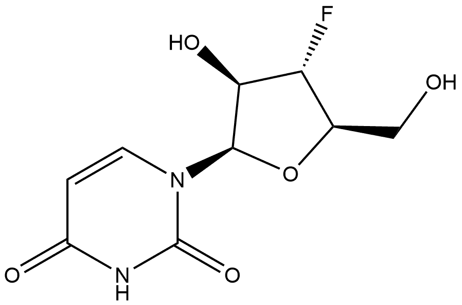 3'-Deoxy-3'-fluoro-beta-D-arabinouridine Structure